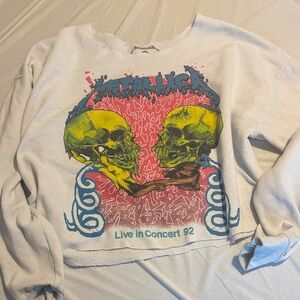 Urban Outfitters White Graphic Sweatshirt